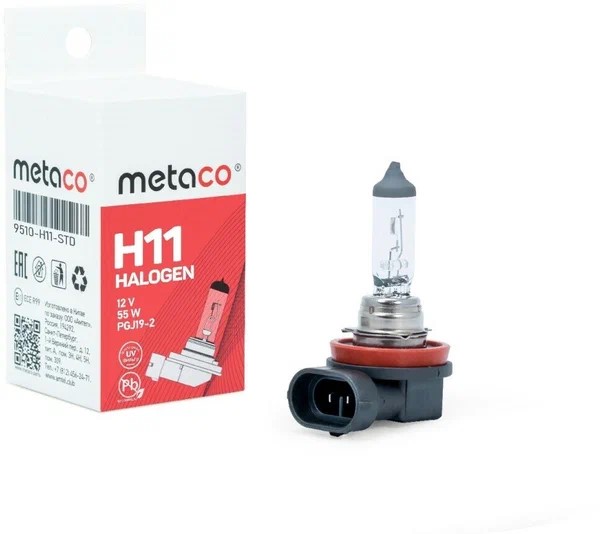 Лампа H11 55WСтандарт (9510-H11-STD) Metaco
