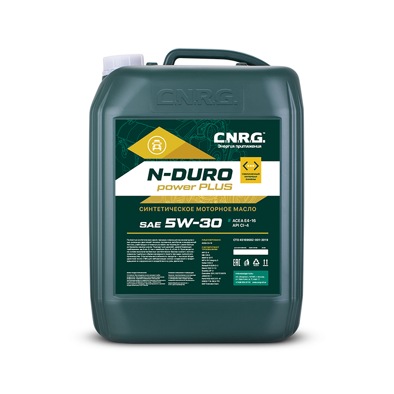 Масло C.N.R.G. N-Duro Power Plus 5W30  CI-4, синт. (кан. 20л.) CNRG-168-0020