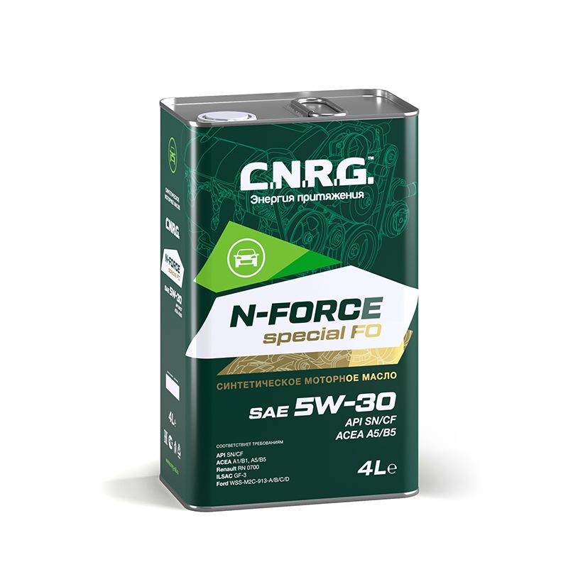 Масло C.N.R.G. N-Force Special FO 5W30  SN/CF, A5/B5 синт. (ЖЕЛ. кан. 4л.) CNRG-023-0004