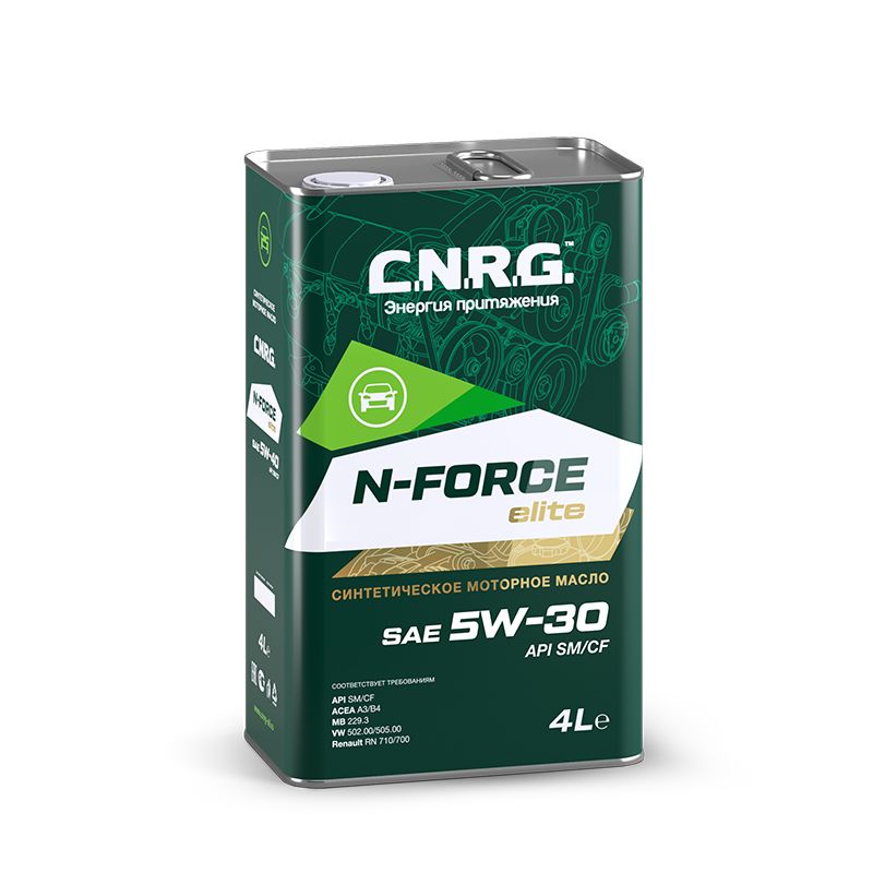 Масло C.N.R.G. N-Force Elite 5W30  SMCF, синт. (жел. кан. 4л.) CNRG-020-0004
