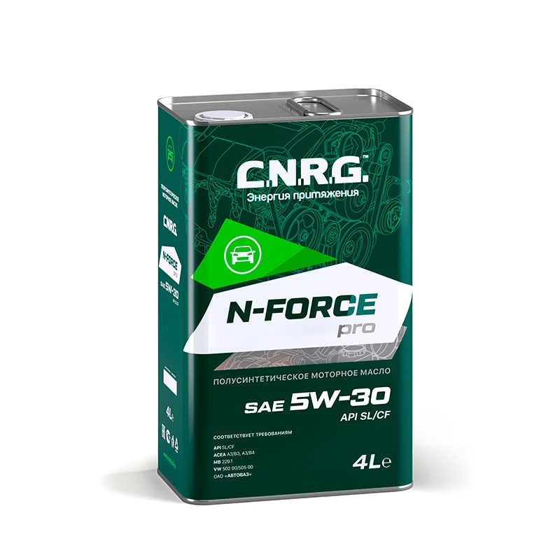Масло C.N.R.G. N-Force PRO 5W30  SLCF, псинт. (жел. кан. 4л.) CNRG-015-0004