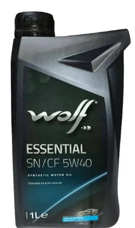 Масло WOLF ESSENTIAL 5W40 SN/CF A3/B4-16, MB 229.1, VW50200,50500 синт. 1л. 8331688