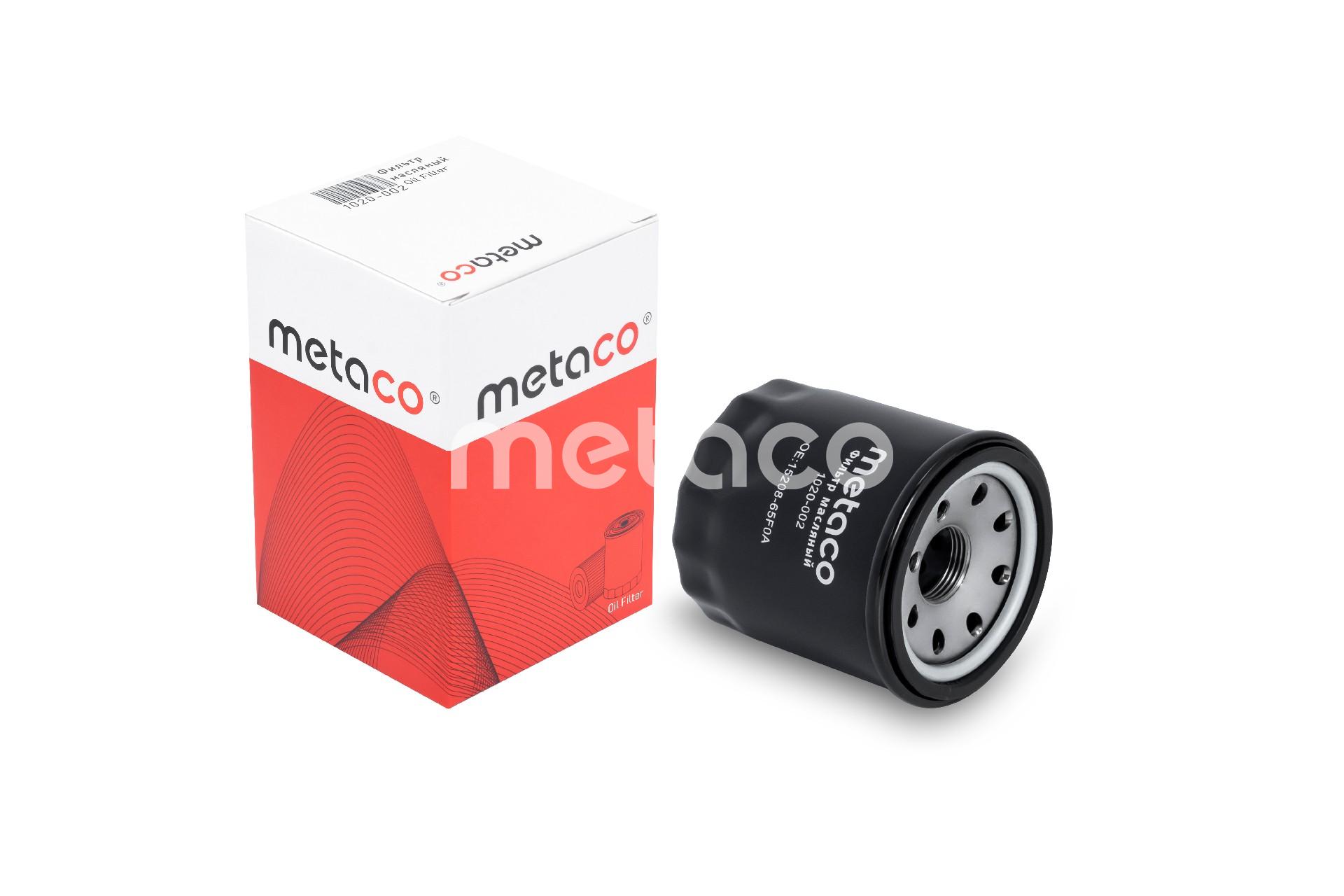 Metaco 1020-002 Фильтр масляный Kia RIO (2011>), Nissan Qashqai (J10) (2006-2014)OEM №1520865F0A W67/1