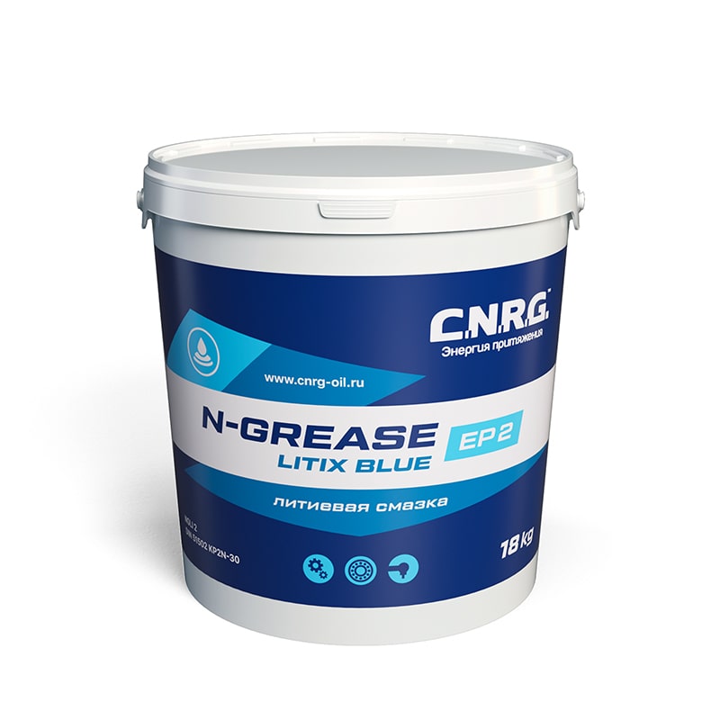 Смазка пластичная C.N.R.G. N-Grease Litix Blue EP 2  от-30°C до +140°C (металл. 18 кг) CNRG-164-0018