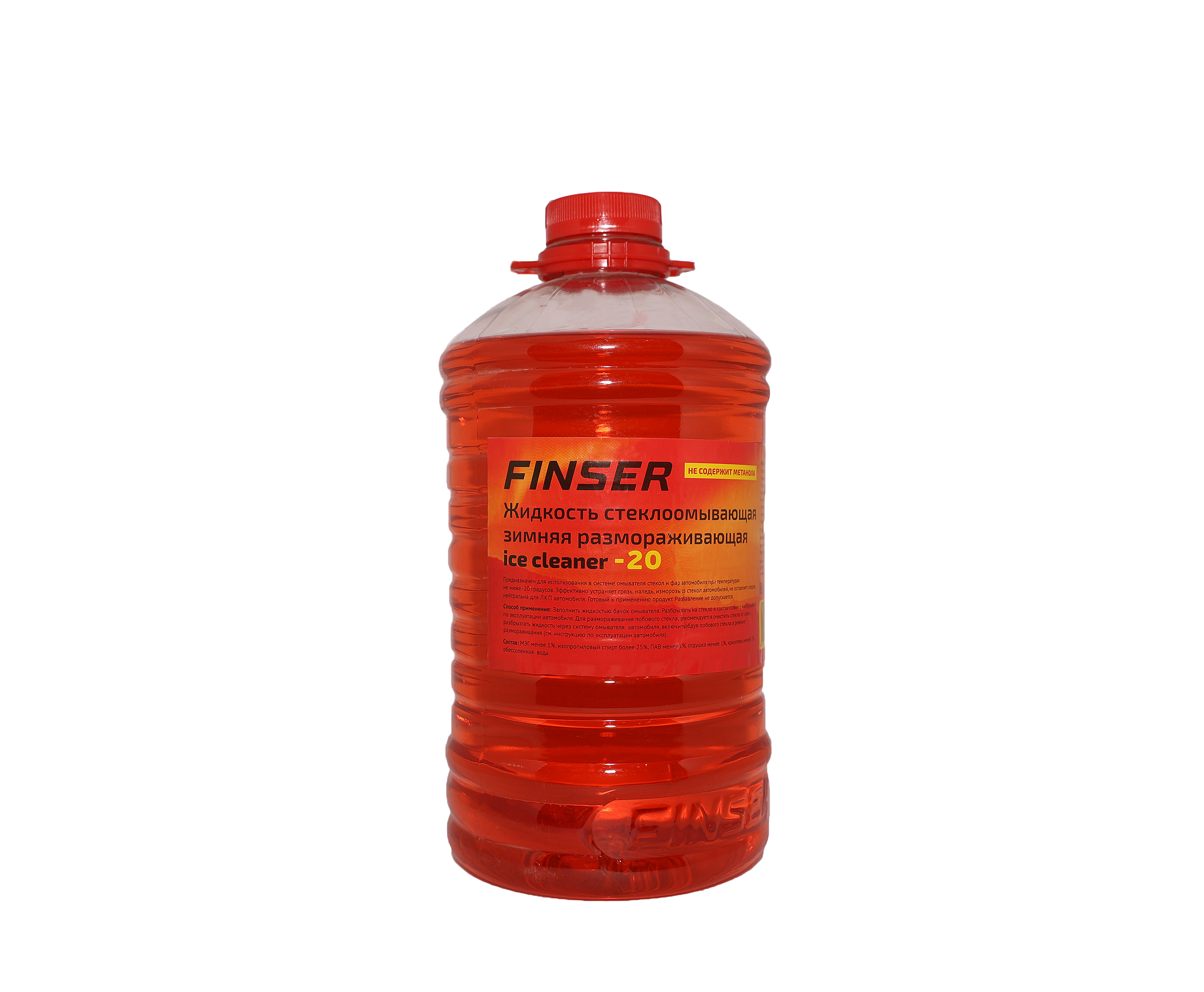 Жидкость стеклоомывающая зимняя FINSER -20  (3,35л) оранж